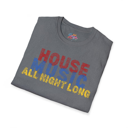 House music - All night long - Unisex Softstyle T-Shirt