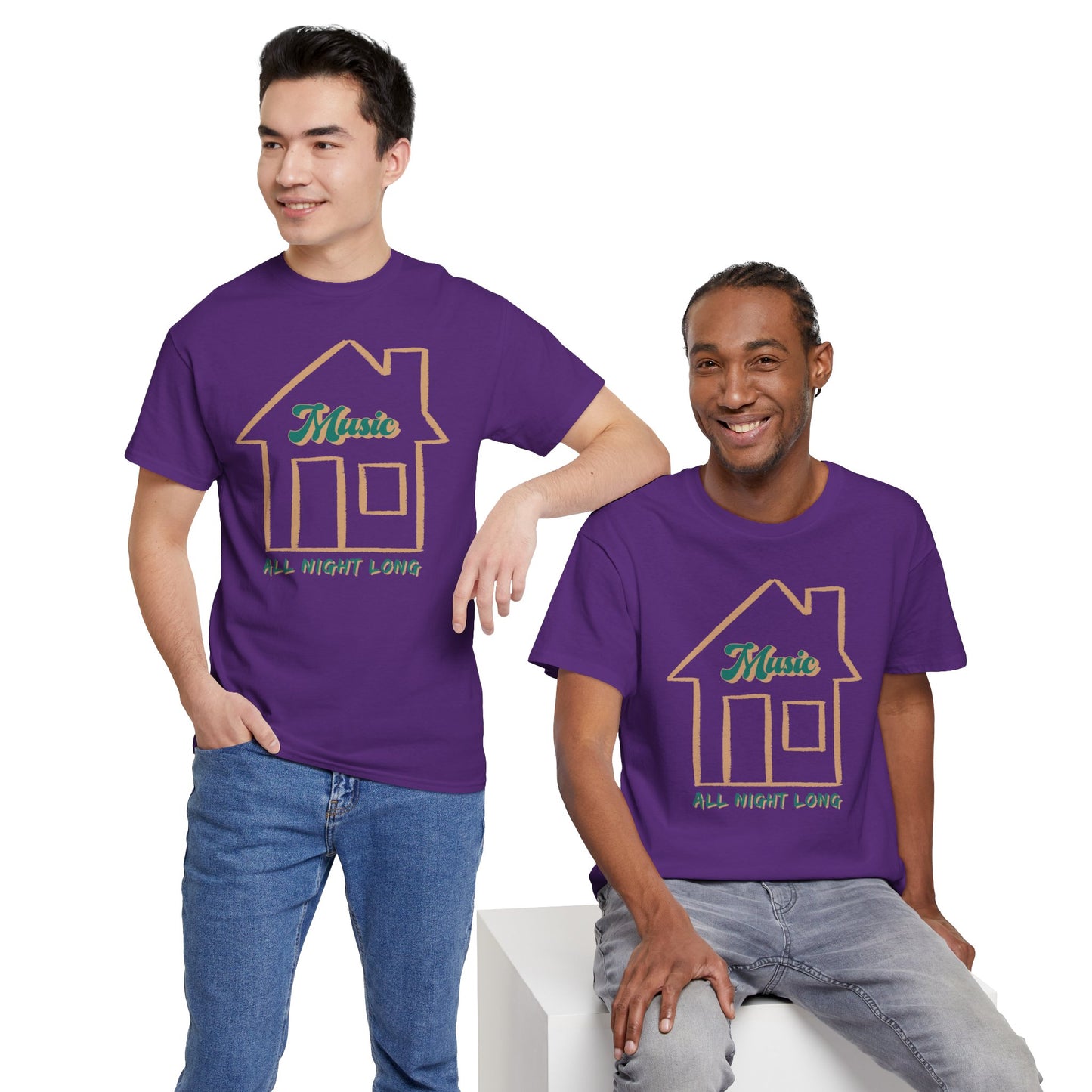 House Music All Night Tee — Party Shirt