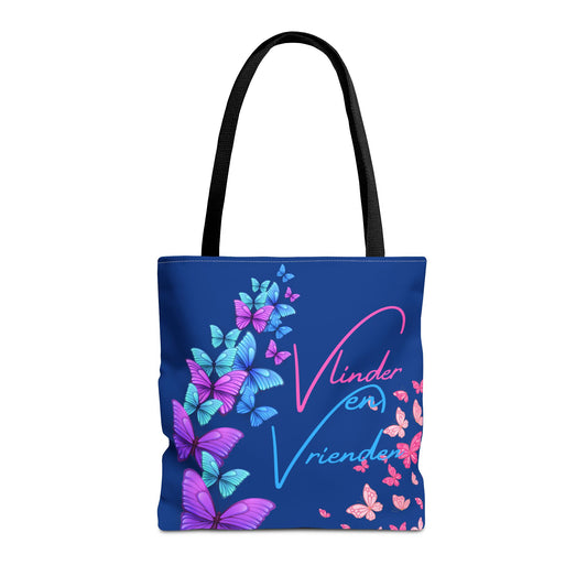 Tote Bag vlinder en vrienden blue