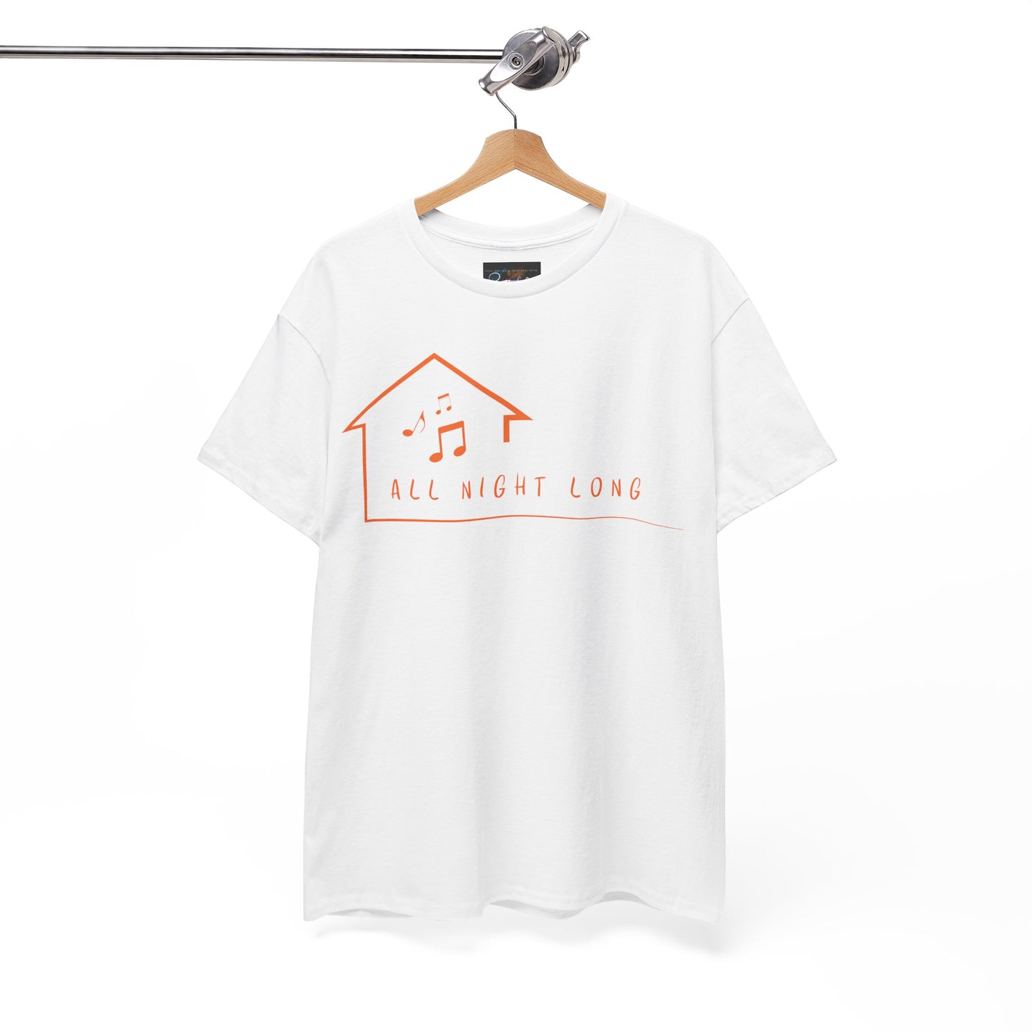 House music all night long T-Shirt — Unisex Heavy Cotton Tee