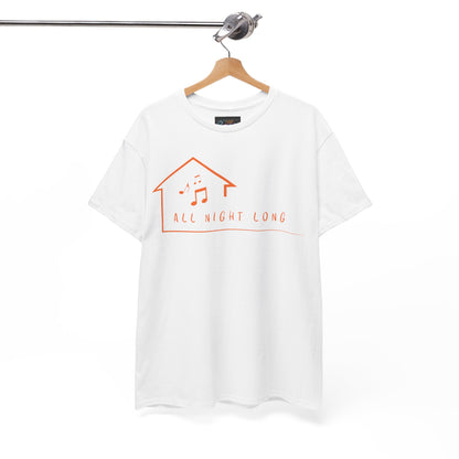 House music all night long T-Shirt — Unisex Heavy Cotton Tee