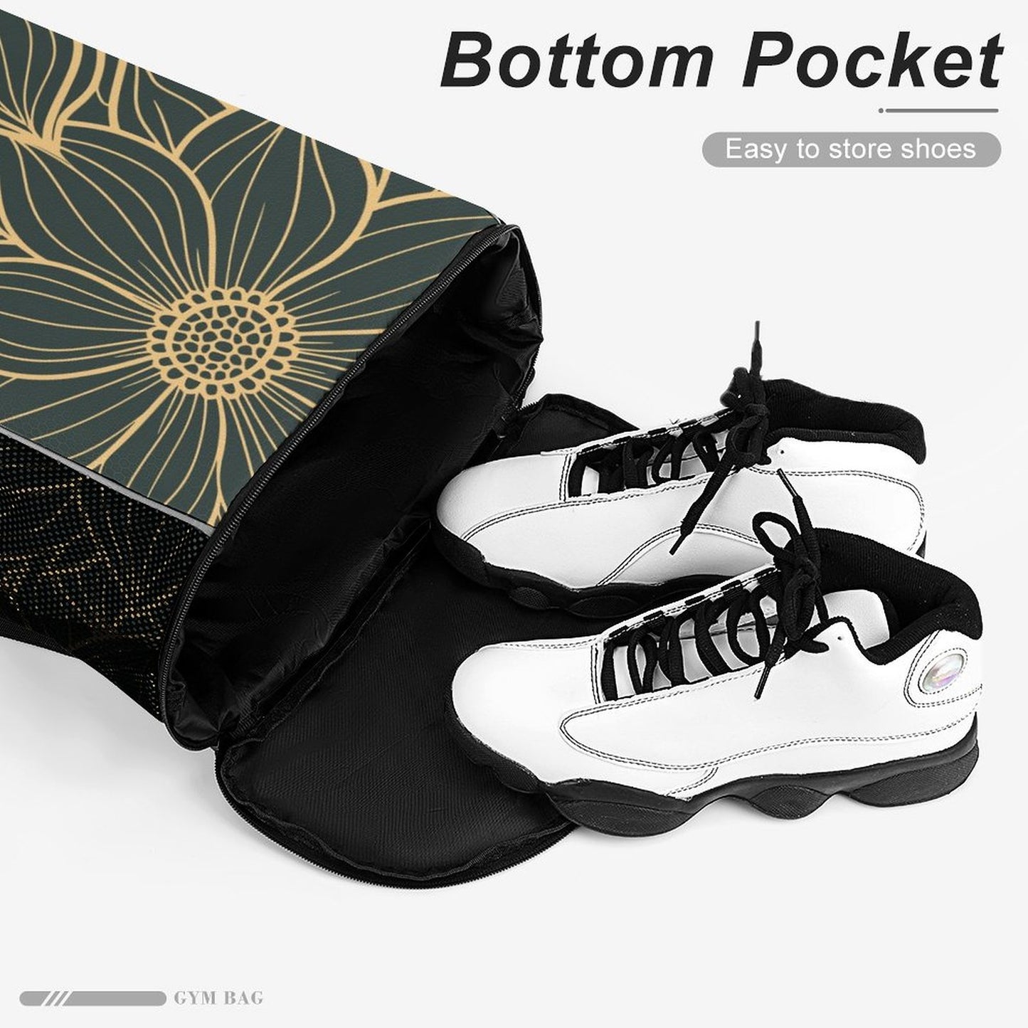 Flower green - sport bag