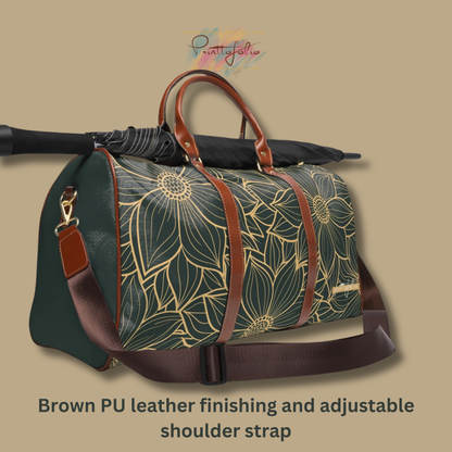 boho flower collection green