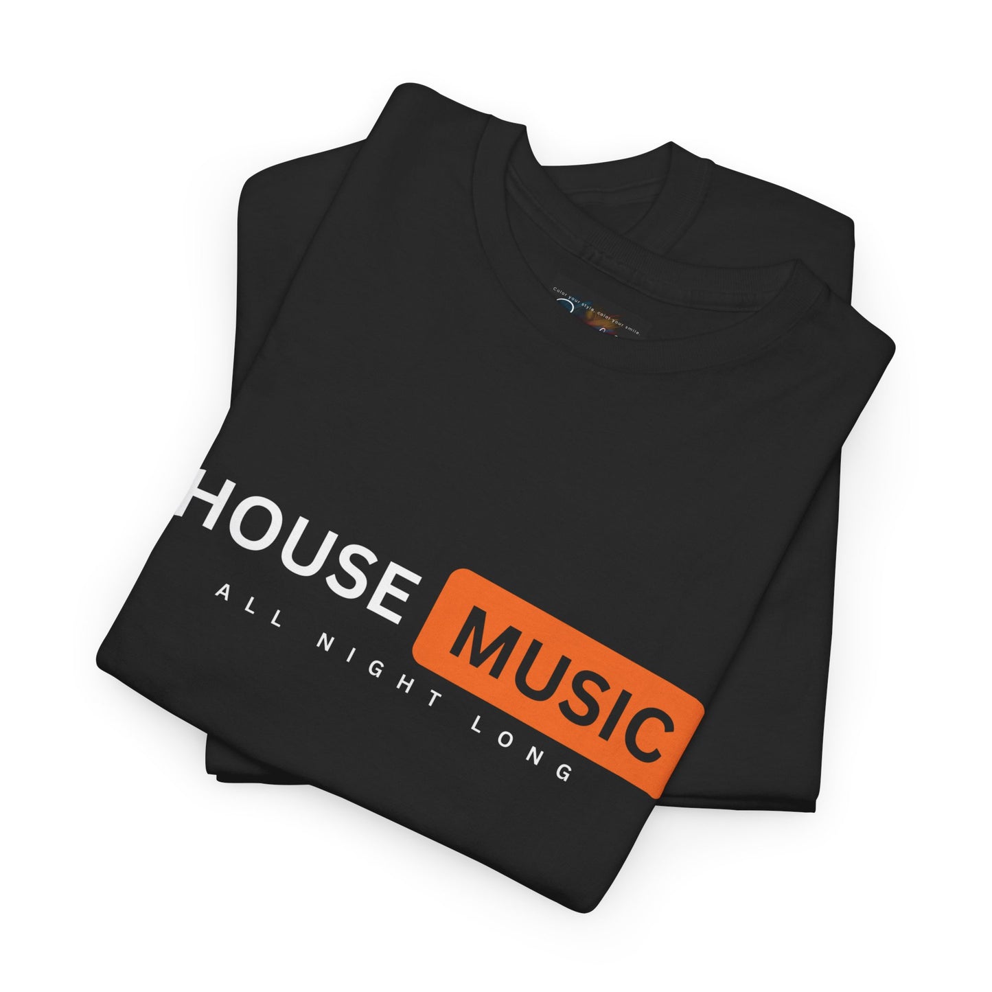 House music all night long hub T-Shirt — Unisex Heavy Cotton Tee