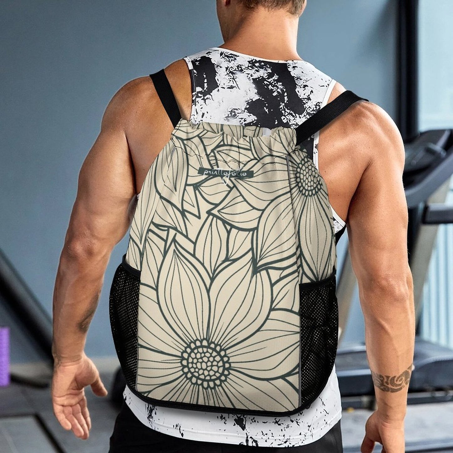 Flower cream - sport bag