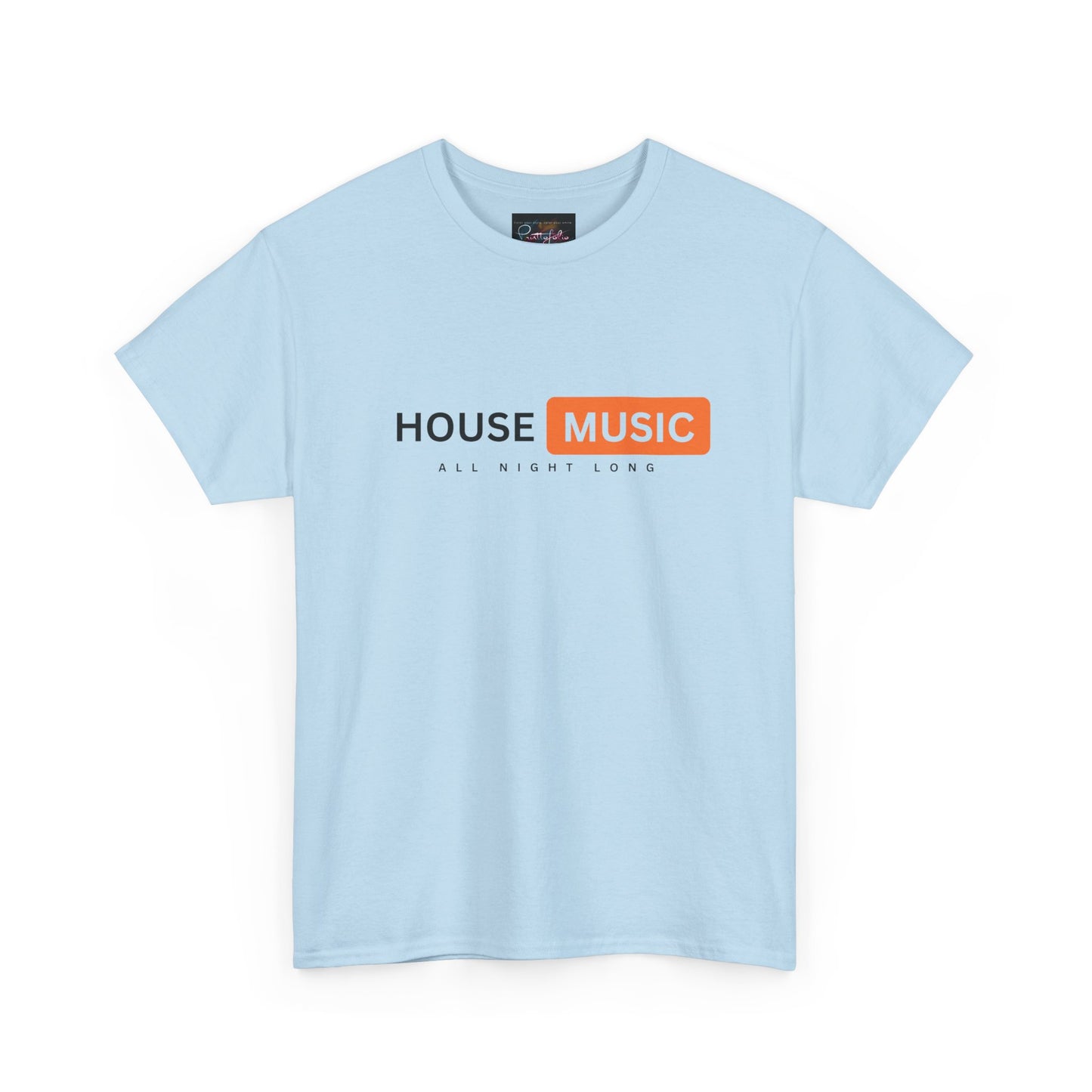 House music all night long hub T-Shirt — Unisex Heavy Cotton Tee