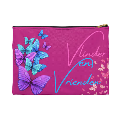 Accessory Pouch vlinder en vrienden pink