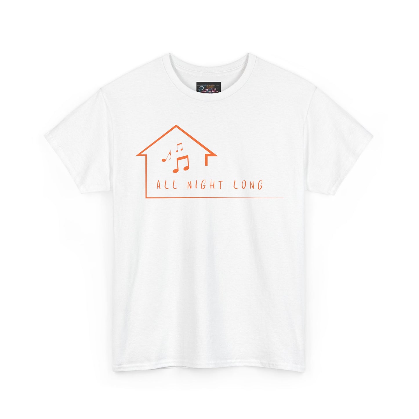 House music all night long T-Shirt — Unisex Heavy Cotton Tee