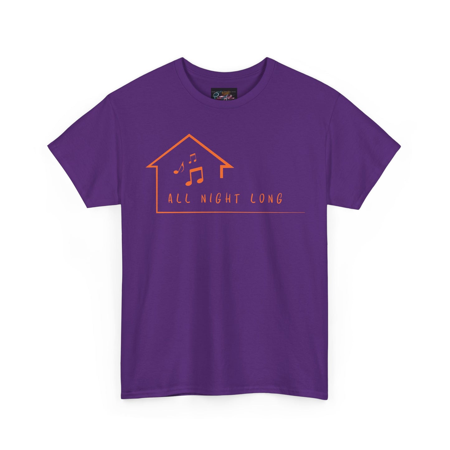 House music all night long T-Shirt — Unisex Heavy Cotton Tee