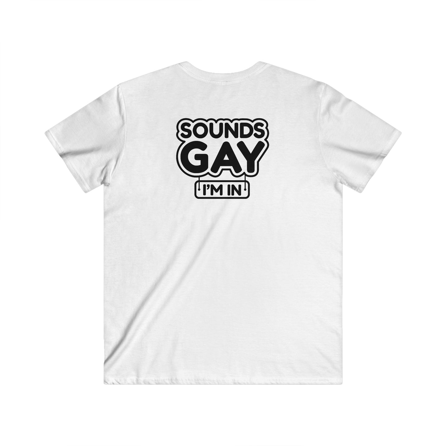 Gaylife - Sounds gay - Fitted V-Neck Short Sleeve Tee - 4