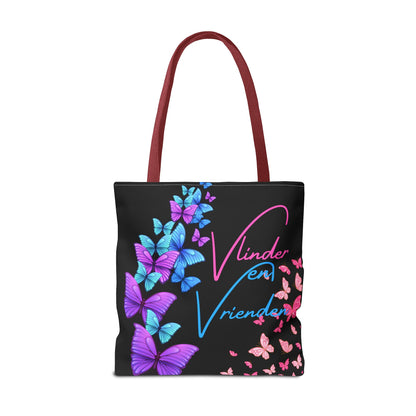 Gaylife - vriend en vlinders - black - Tote Bag