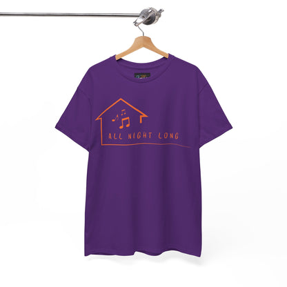 House music all night long T-Shirt — Unisex Heavy Cotton Tee