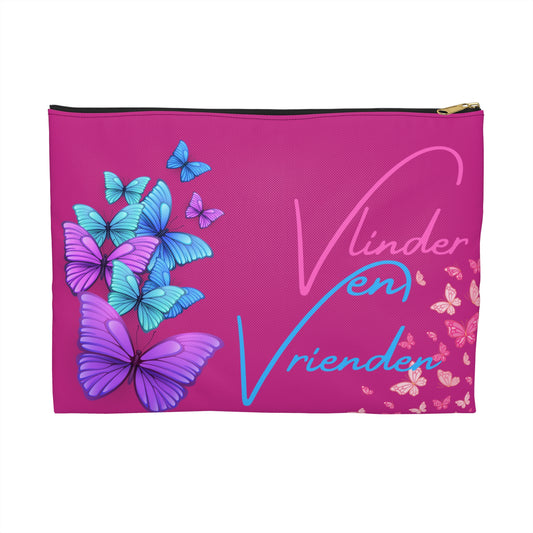 Accessory Pouch vlinder en vrienden pink