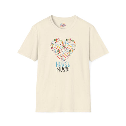 House music - Heart note - Unisex Softstyle T-Shirt