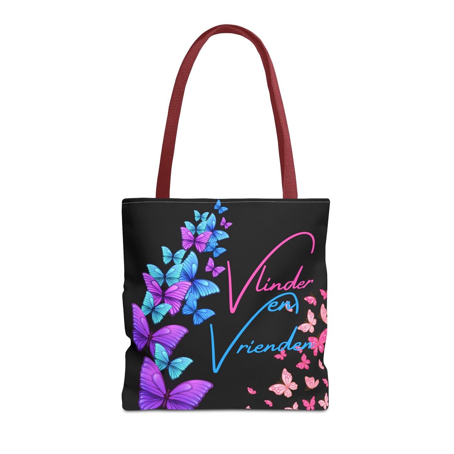 Gaylife - vriend en vlinders - black - Tote Bag