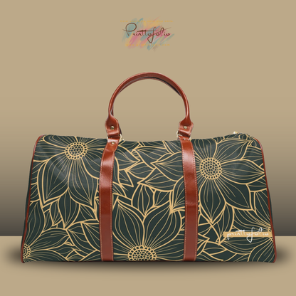 boho flower collection green