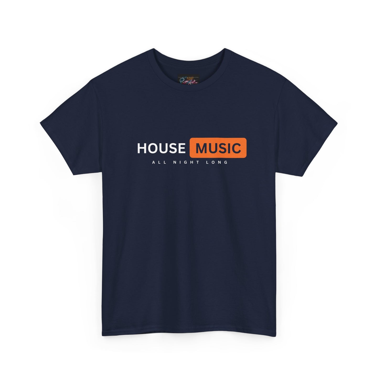 House music all night long hub T-Shirt — Unisex Heavy Cotton Tee