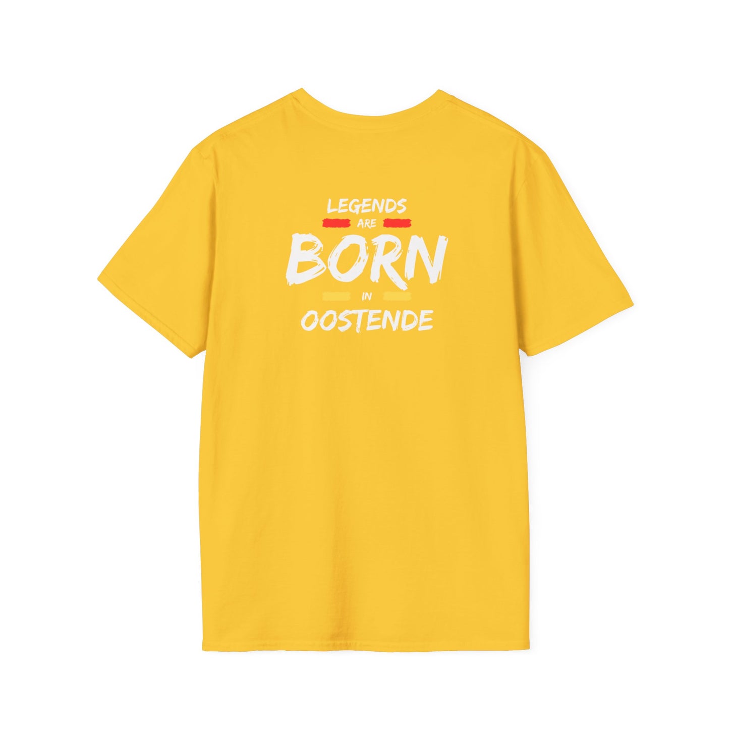 Copy of Legends are born in oostende - White - Unisex Softstyle T-Shirt