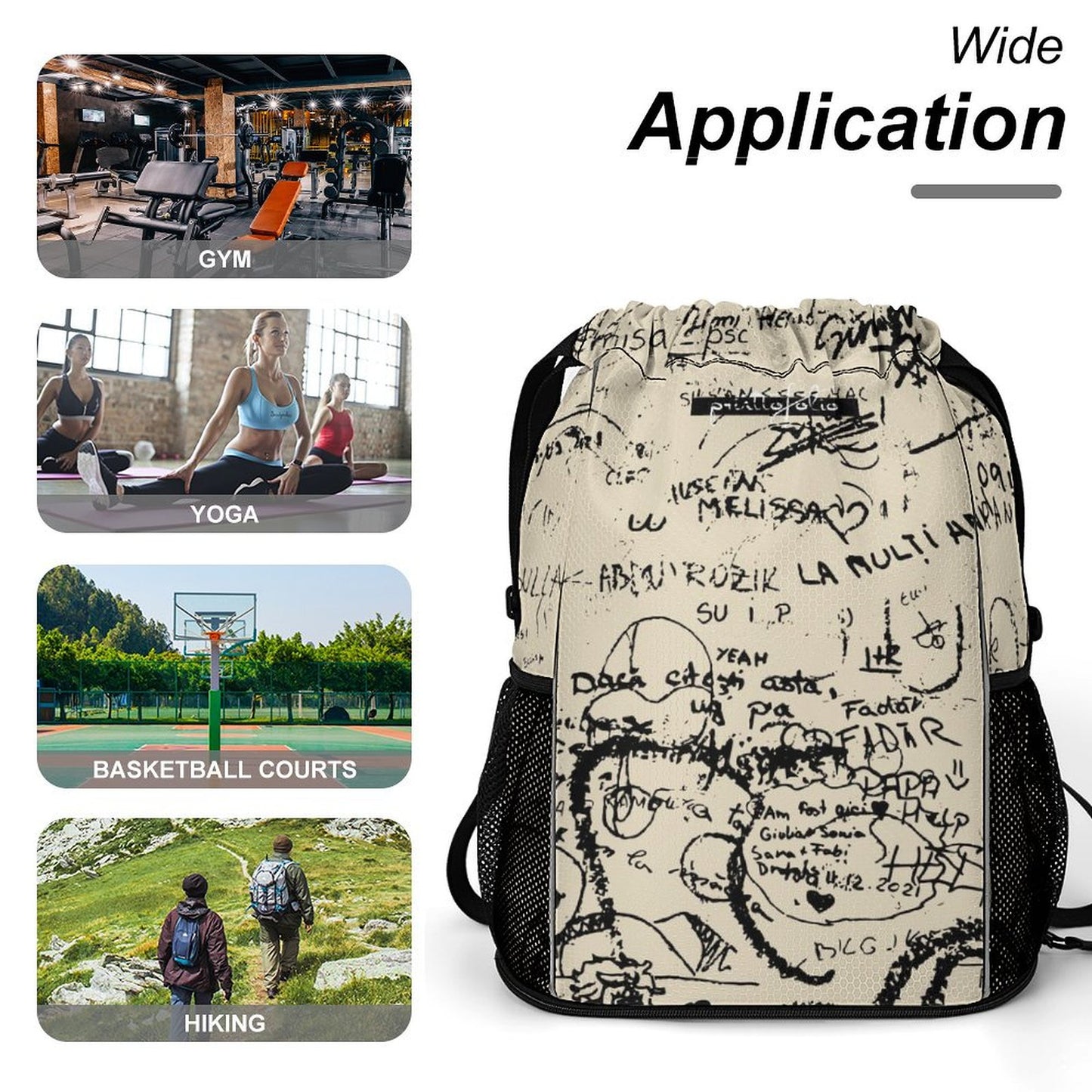 The busy wall - sport bag