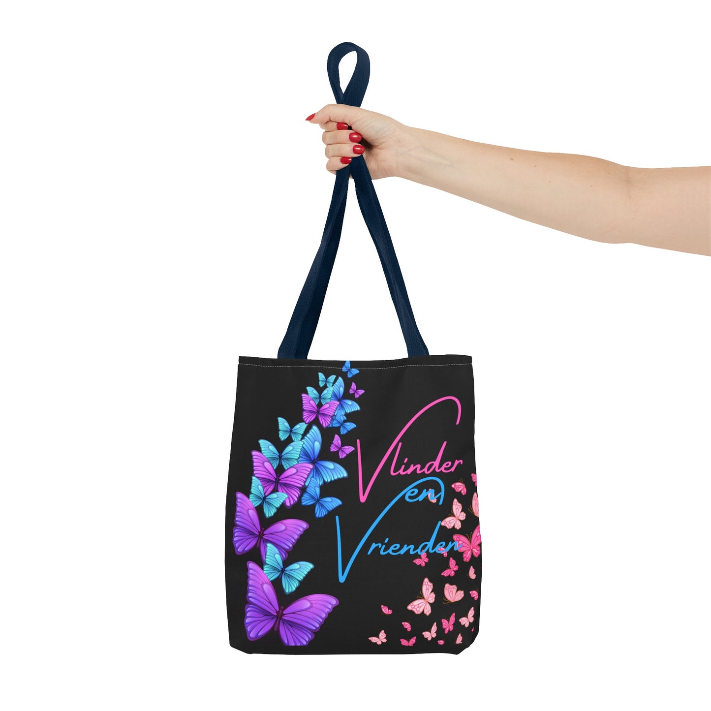 Gaylife - vriend en vlinders - black - Tote Bag