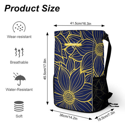 Flower blue - sport bag
