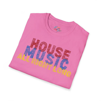 House music - All night long - Unisex Softstyle T-Shirt