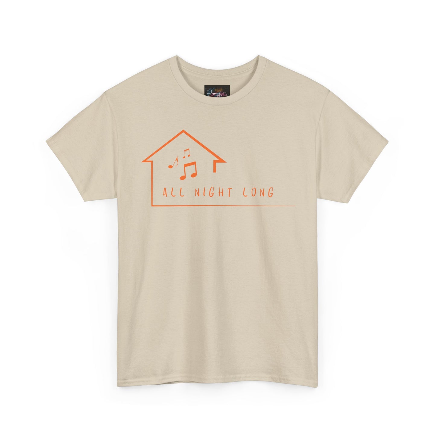 House music all night long T-Shirt — Unisex Heavy Cotton Tee