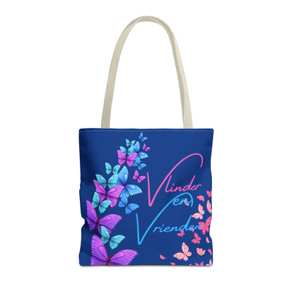 Tote Bag vlinder en vrienden blue