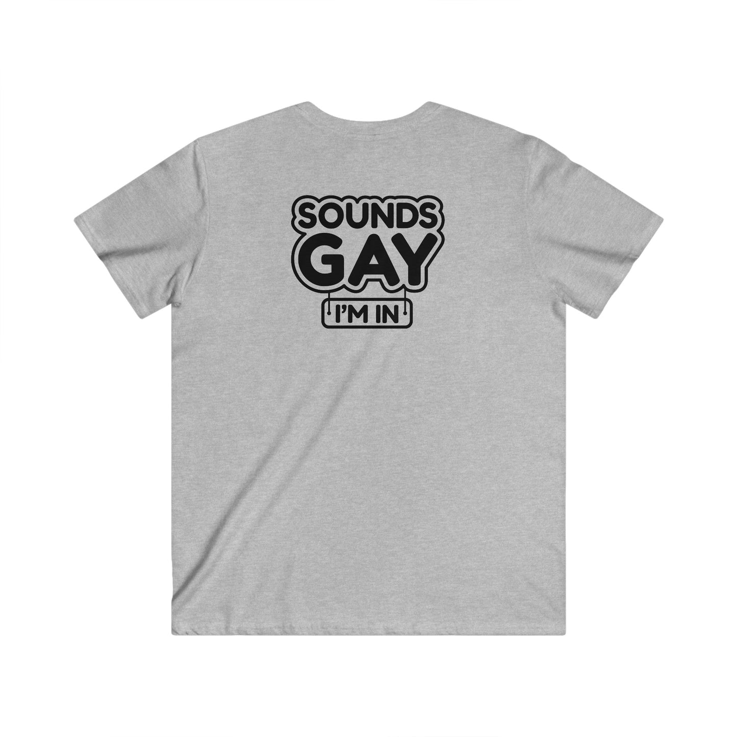 Gaylife - Sounds gay - Fitted V-Neck Short Sleeve Tee - 4