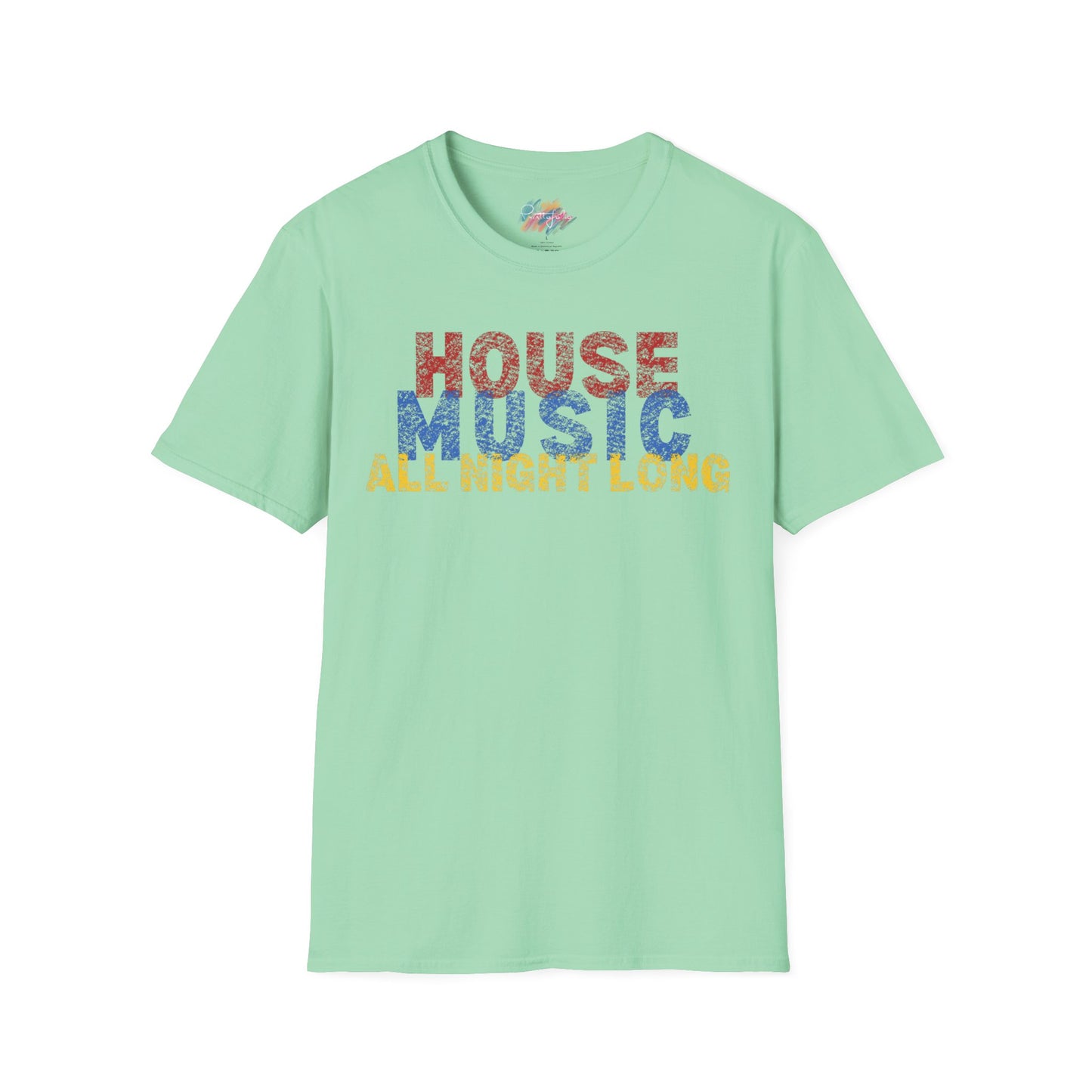 House music - All night long - Unisex Softstyle T-Shirt