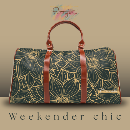 boho flower collection green