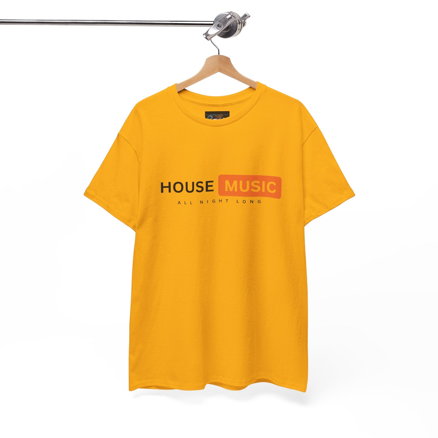 House music all night long hub T-Shirt — Unisex Heavy Cotton Tee