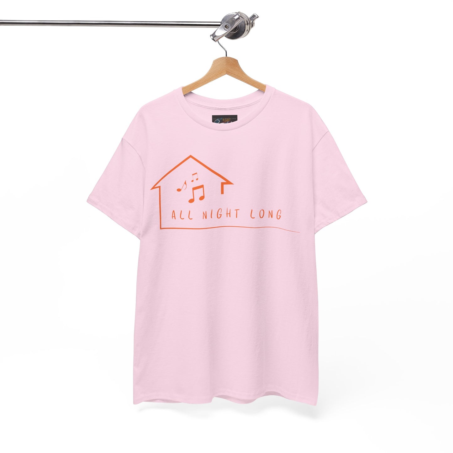 House music all night long T-Shirt — Unisex Heavy Cotton Tee