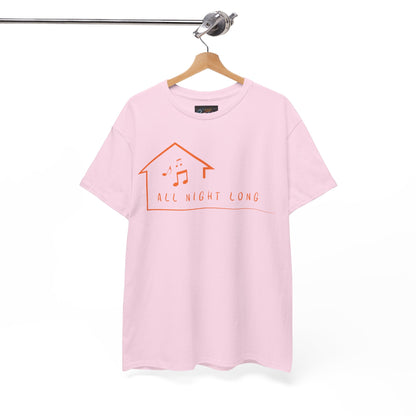 House music all night long T-Shirt — Unisex Heavy Cotton Tee