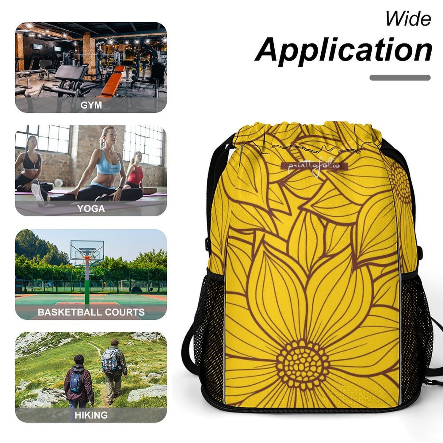 Flower yellow - Sports Bag