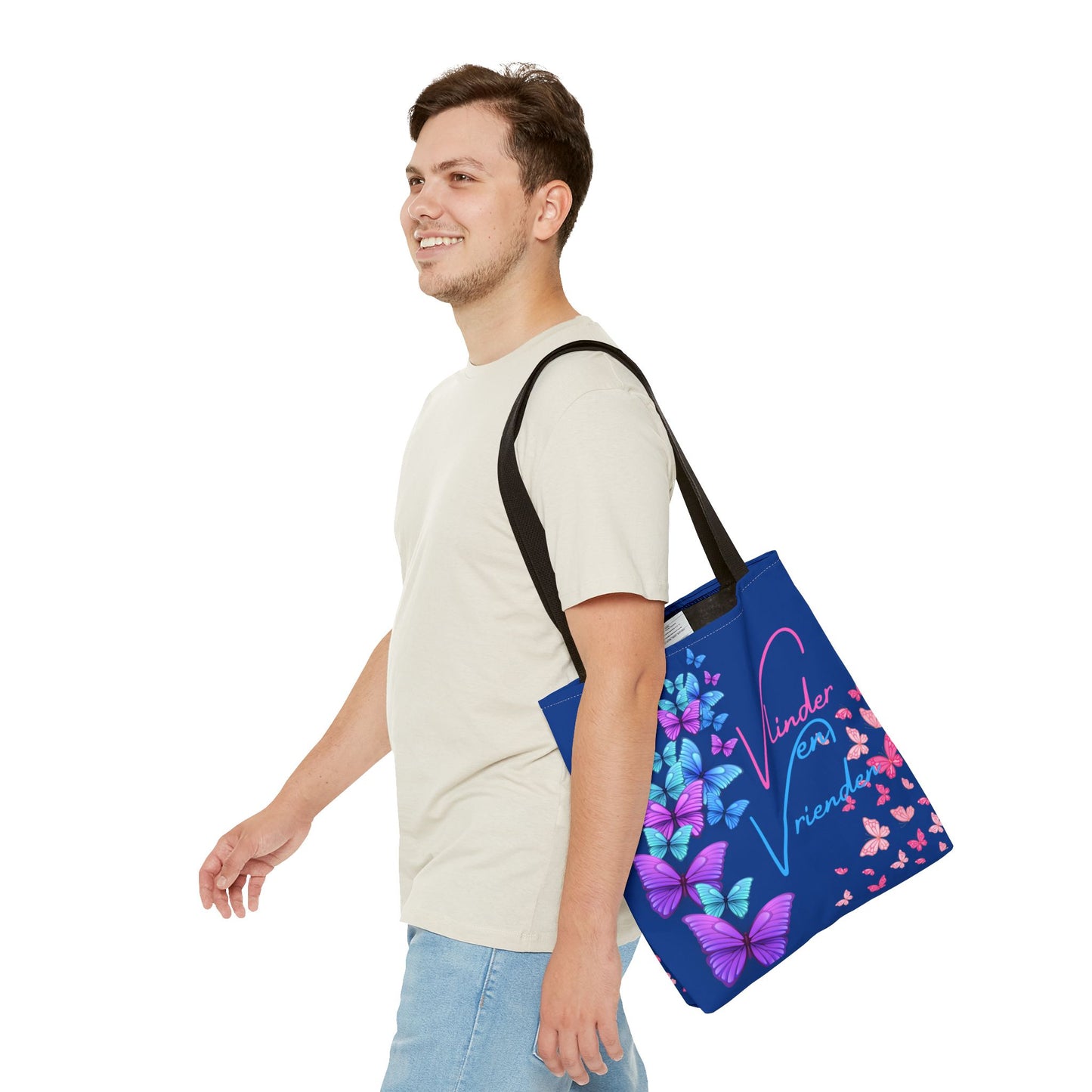 Tote Bag vlinder en vrienden blue