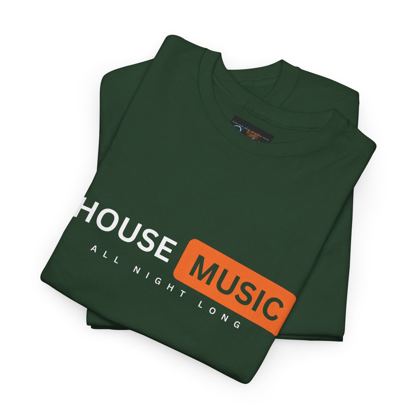 House music all night long hub T-Shirt — Unisex Heavy Cotton Tee