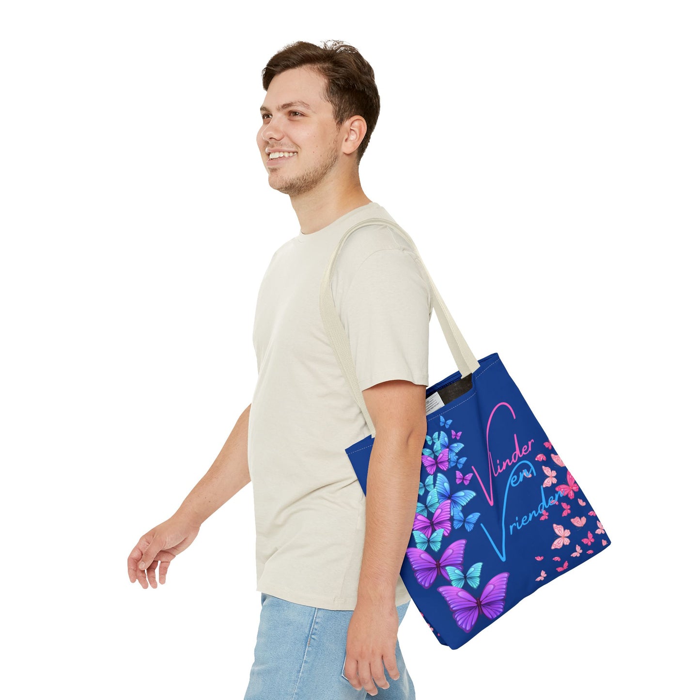 Tote Bag vlinder en vrienden blue