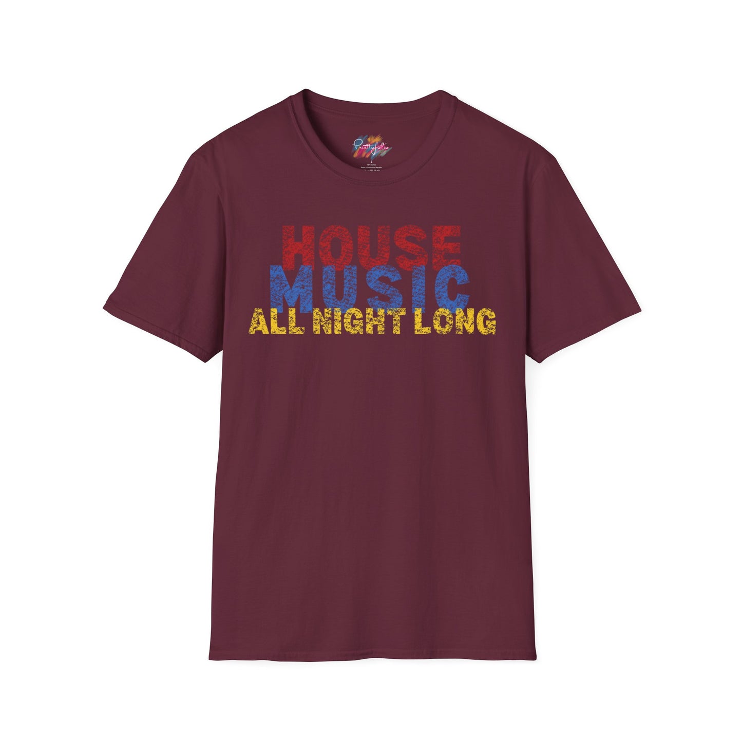 House music - All night long - Unisex Softstyle T-Shirt