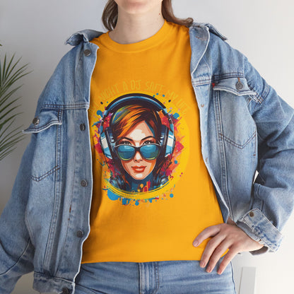 Last night a dj safe my life T-Shirt — Unisex Heavy Cotton Tee