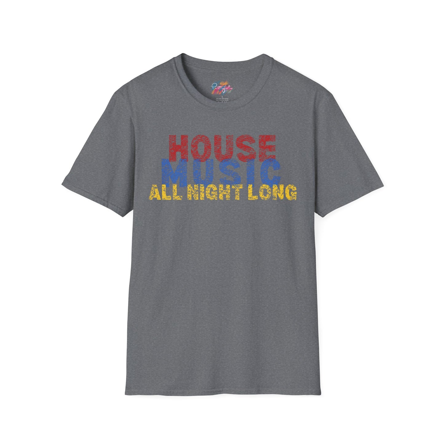 House music - All night long - Unisex Softstyle T-Shirt