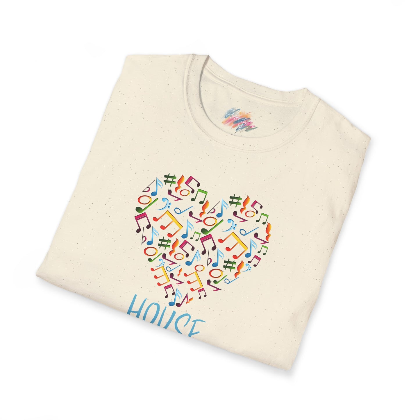 House music - Heart note - Unisex Softstyle T-Shirt