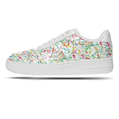 The painter white sneakers.
