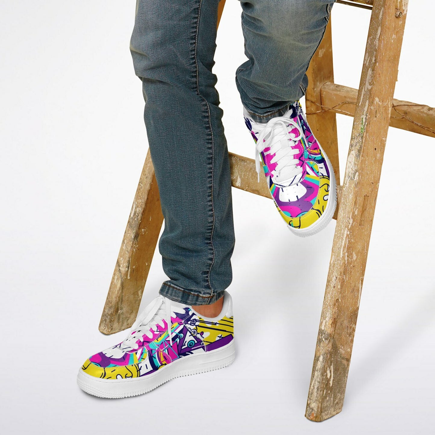 Graffiti - White Low casual sneaker shoes copy