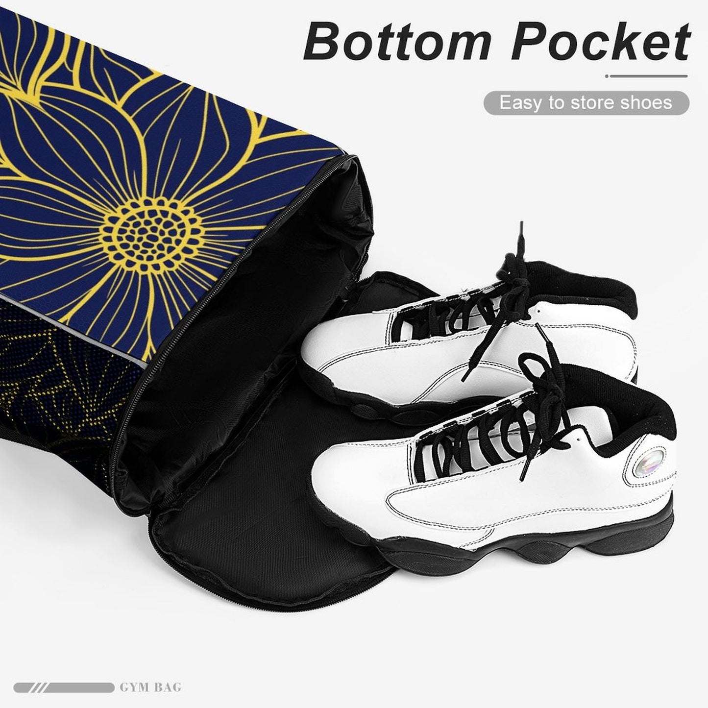 Flower blue - sport bag