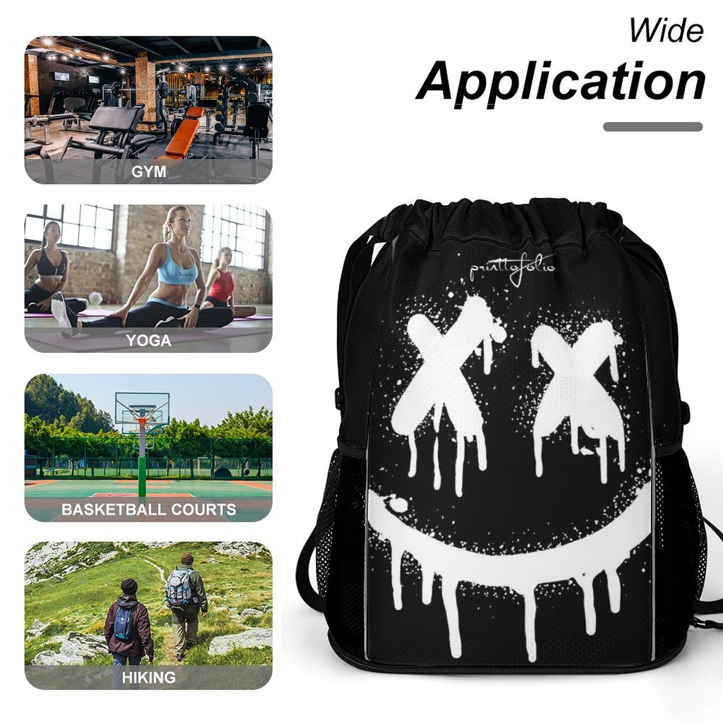 The graffiti smile - sport bag