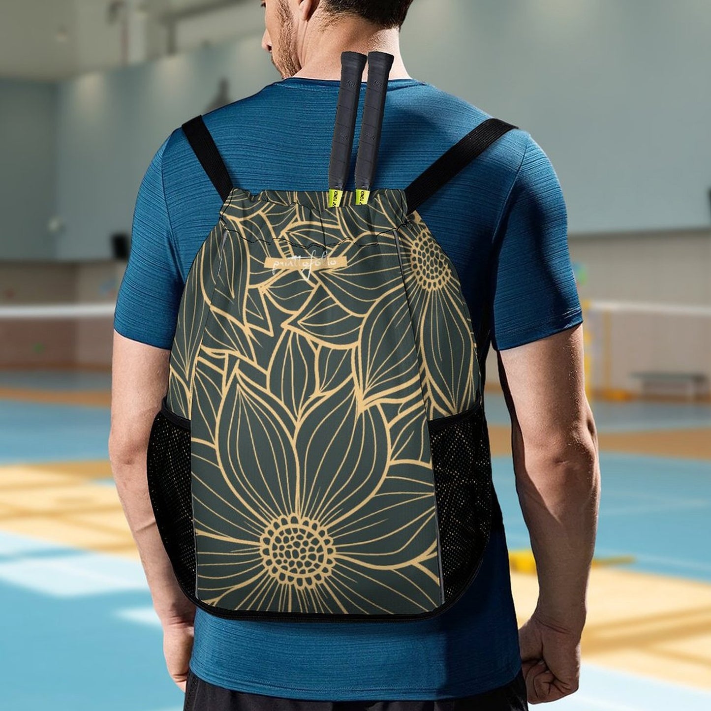 Flower green - sport bag