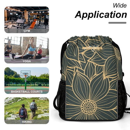 Flower green - sport bag