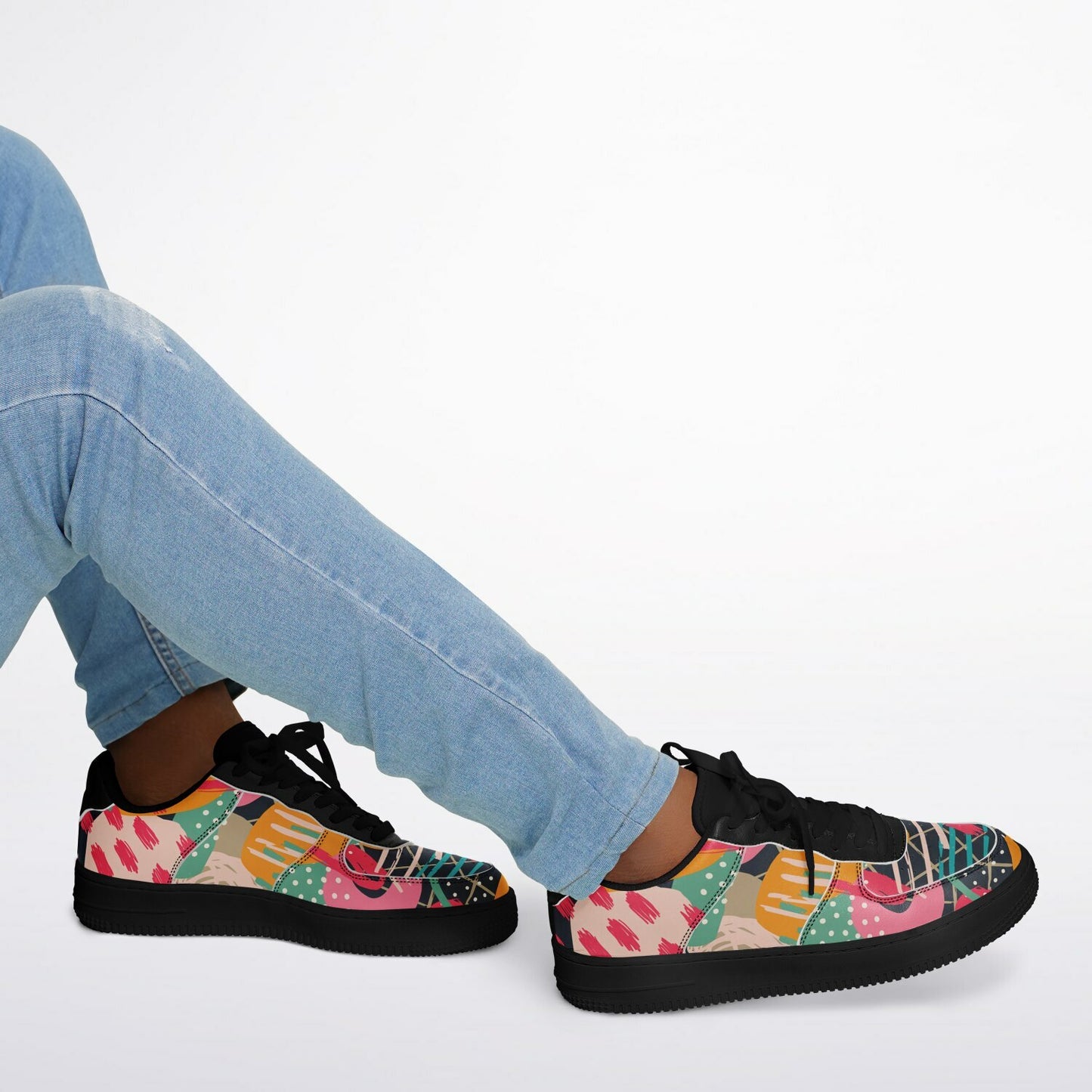 The painter - Black casual sneakers low shoes copy