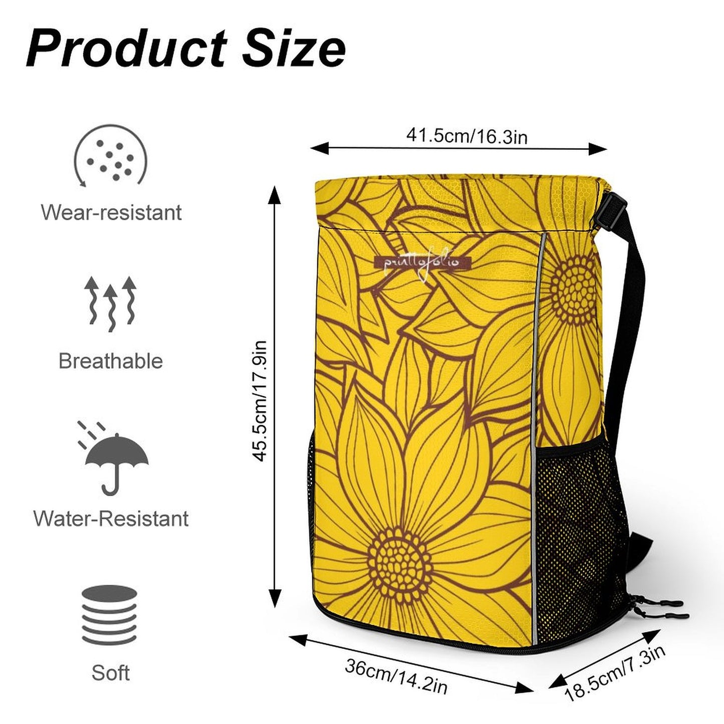 Flower yellow - Sports Bag
